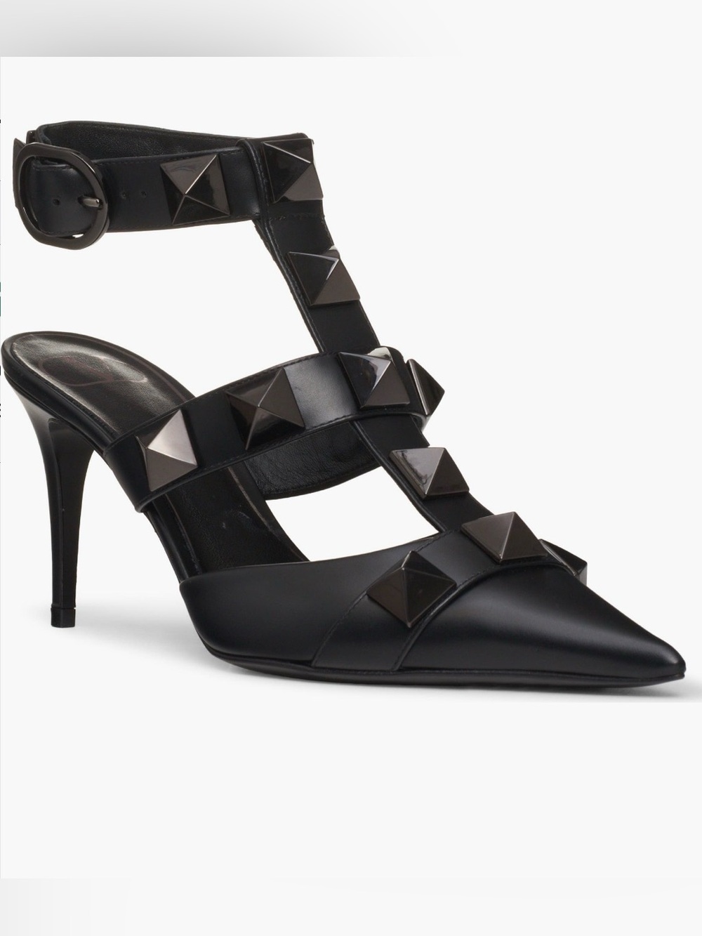 ICONIC Valentino T-Strap Pumps . Black . Sz.40 Valentinos . Like New 🖤